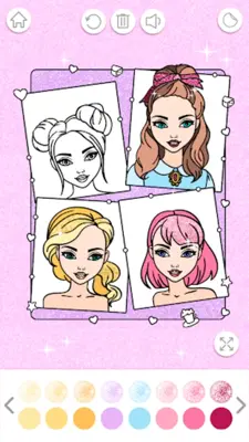 Fashion Coloring Book Glitter android App screenshot 4